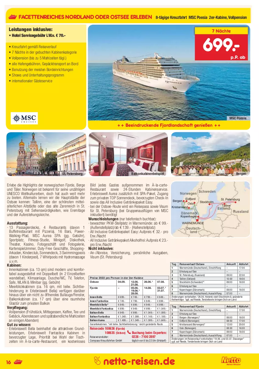 Aktueller Prospekt Netto Marken-Discount - Reisemagazin August - von 01.08 bis 31.08.2021 - strona 16