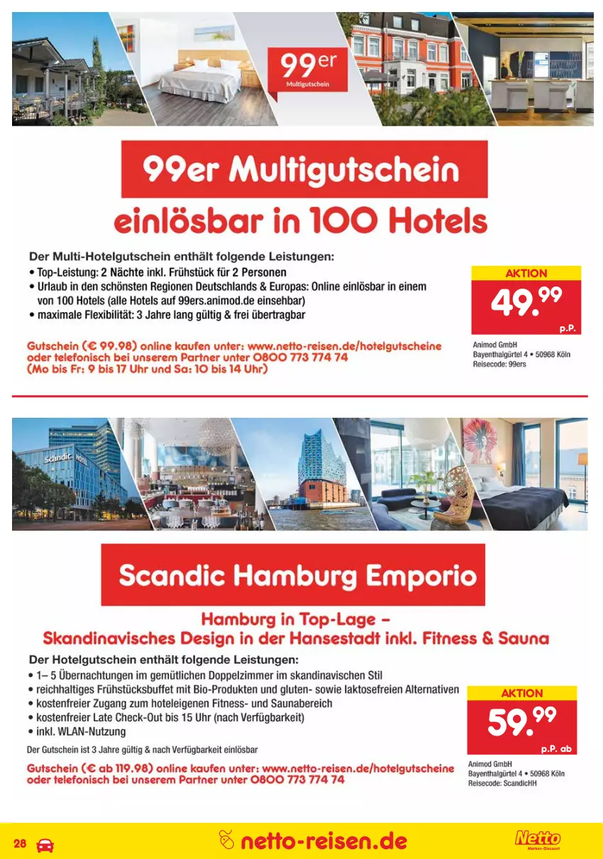 Aktueller Prospekt Netto Marken-Discount - Reisemagazin August - von 01.08 bis 31.08.2021 - strona 28