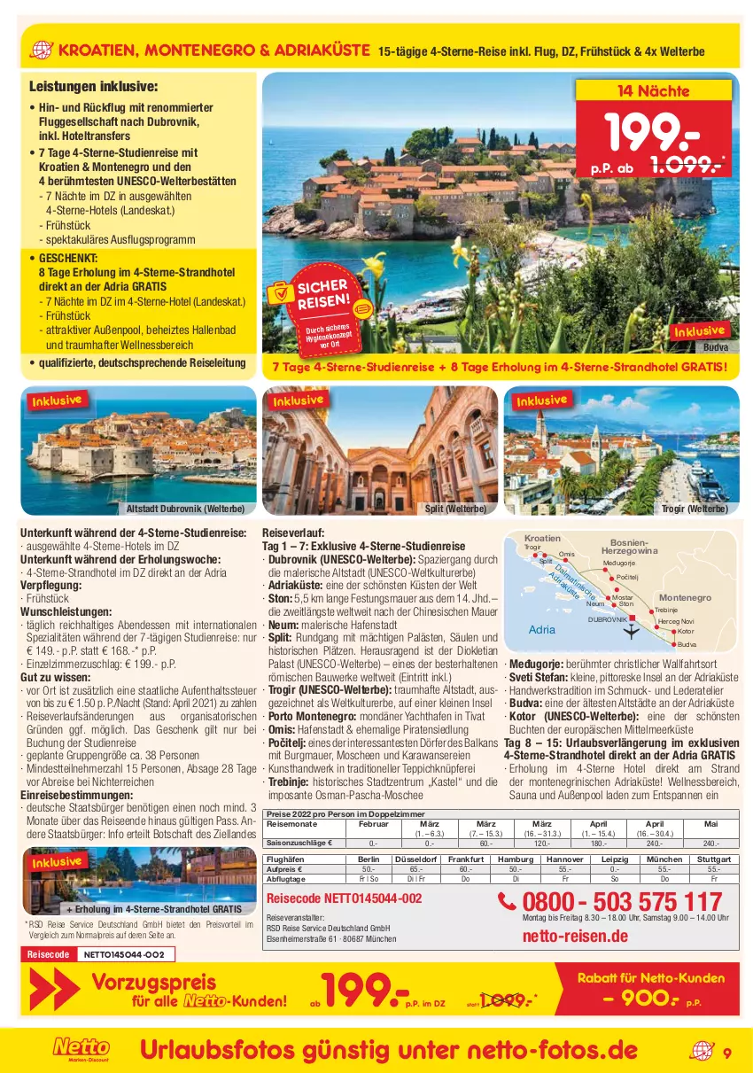 Aktueller Prospekt Netto Marken-Discount - Reisemagazin August - von 01.08 bis 31.08.2021 - strona 9