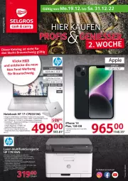 Gazetka promocyjna Selgros - Nonfood - Gazetka - ważna od 31.12 do 31.12.2022 - strona 1 - produkty: AMD Radeon, axe, bio, braun, decke, deo, eis, HDMI, HP, iphone, kamera, kopfhörer, lautsprecher, LG, notebook, radeon, reis, rum, ryzen, Signal, spee, spiegel, Ti, usb