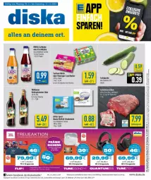 Gazetka promocyjna Diska - Prospekte - Gazetka - ważna od 04.11 do 04.11.2023 - strona 1 - produkty: aktionspreis, angebot, angebote, butter, deka, eis, flasche, frucht, gurke, kräuter, likör, milch, nuss, reis, ring, ritter, ritter sport, sac, saft, salat, Salatgurke, schoko, schokolade, schwein, schweine, schweinenacken, Sport, Ti, wein, weine, wilthener, ZTE