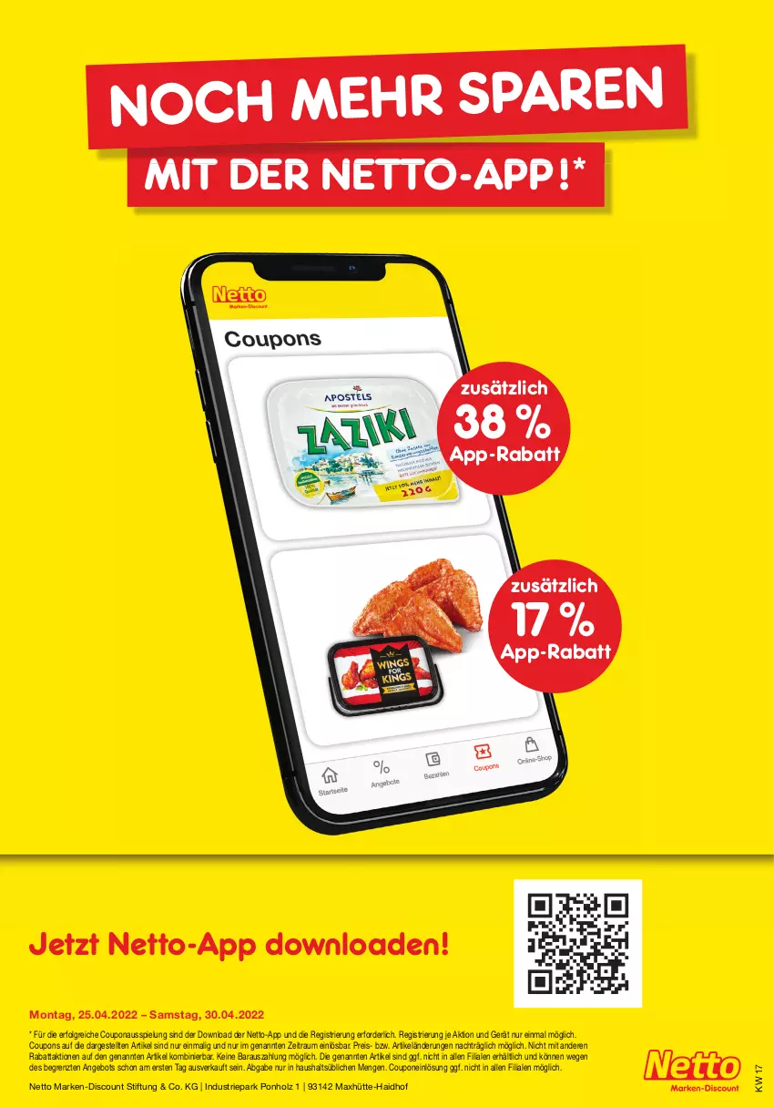 Aktueller Prospekt Netto Marken-Discount - Filial-Angebote - von 25.04 bis 30.04.2022 - strona 41 - produkty: angebot, coupon, coupons, discount, eis, Holz, LG, marken-discount, reis, Ti, ZTE