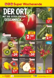Gazetka promocyjna Netto Marken-Discount - Filial-Angebote - Gazetka - ważna od 30.04 do 30.04.2022 - strona 34 - produkty: asti, Birnen, brokkoli, eis, kiwi, mac, mango, ndk, radieschen, reis, rispentomaten, Ti, tomate, tomaten, versandkostenfrei, zucchini