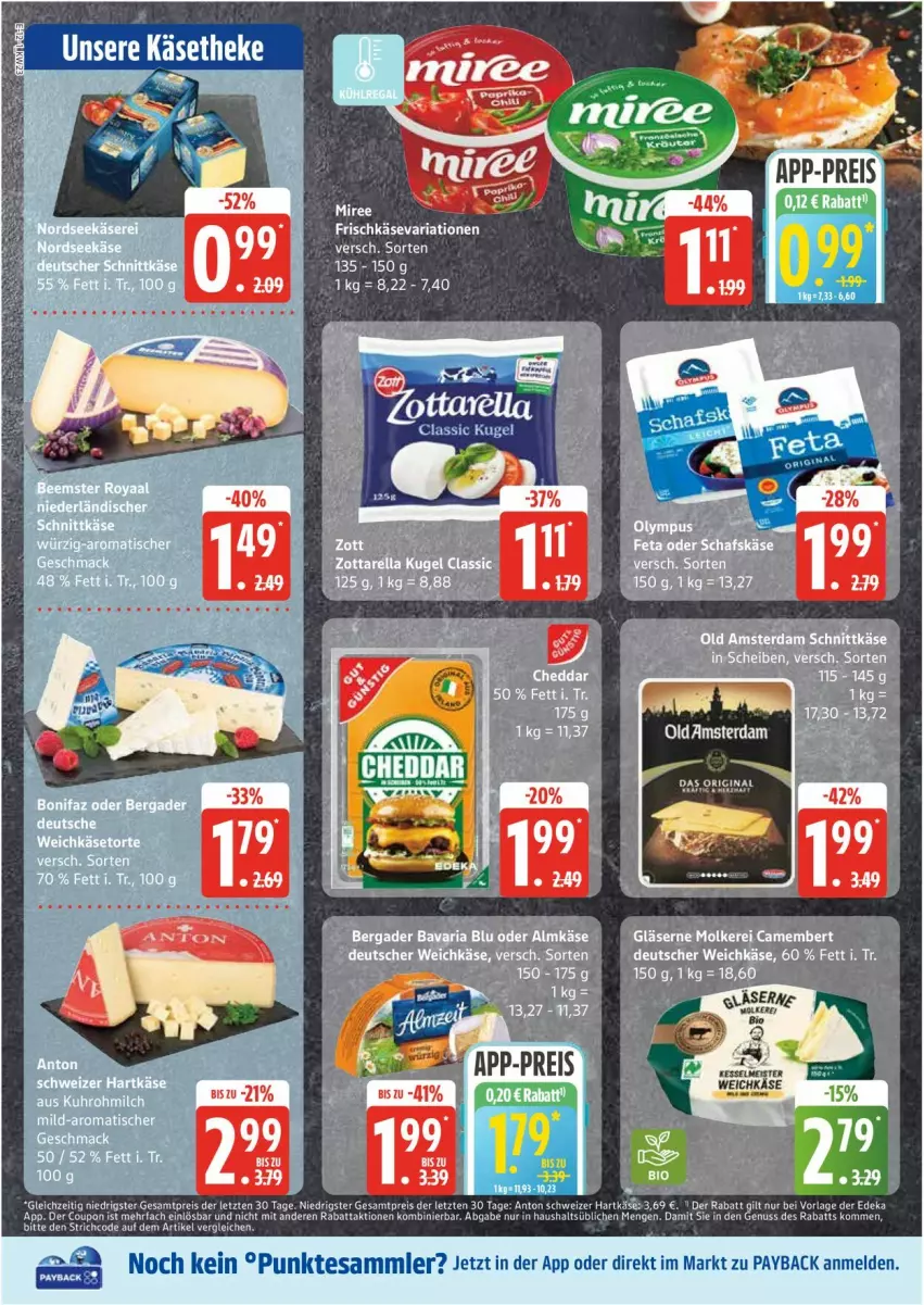 Aktueller Prospekt Edeka - Prospekte - von 02.06 bis 07.06.2025 - strona 12 - produkty: bergader, camembert, coupon, deka, deutscher weichkäse, eis, Gläser, hartkäse, Käse, mac, milch, nuss, payback, reis, Ria, schweizer hartkäse, tesa, Ti, tisch, torte, uhr, weichkäse, ZTE