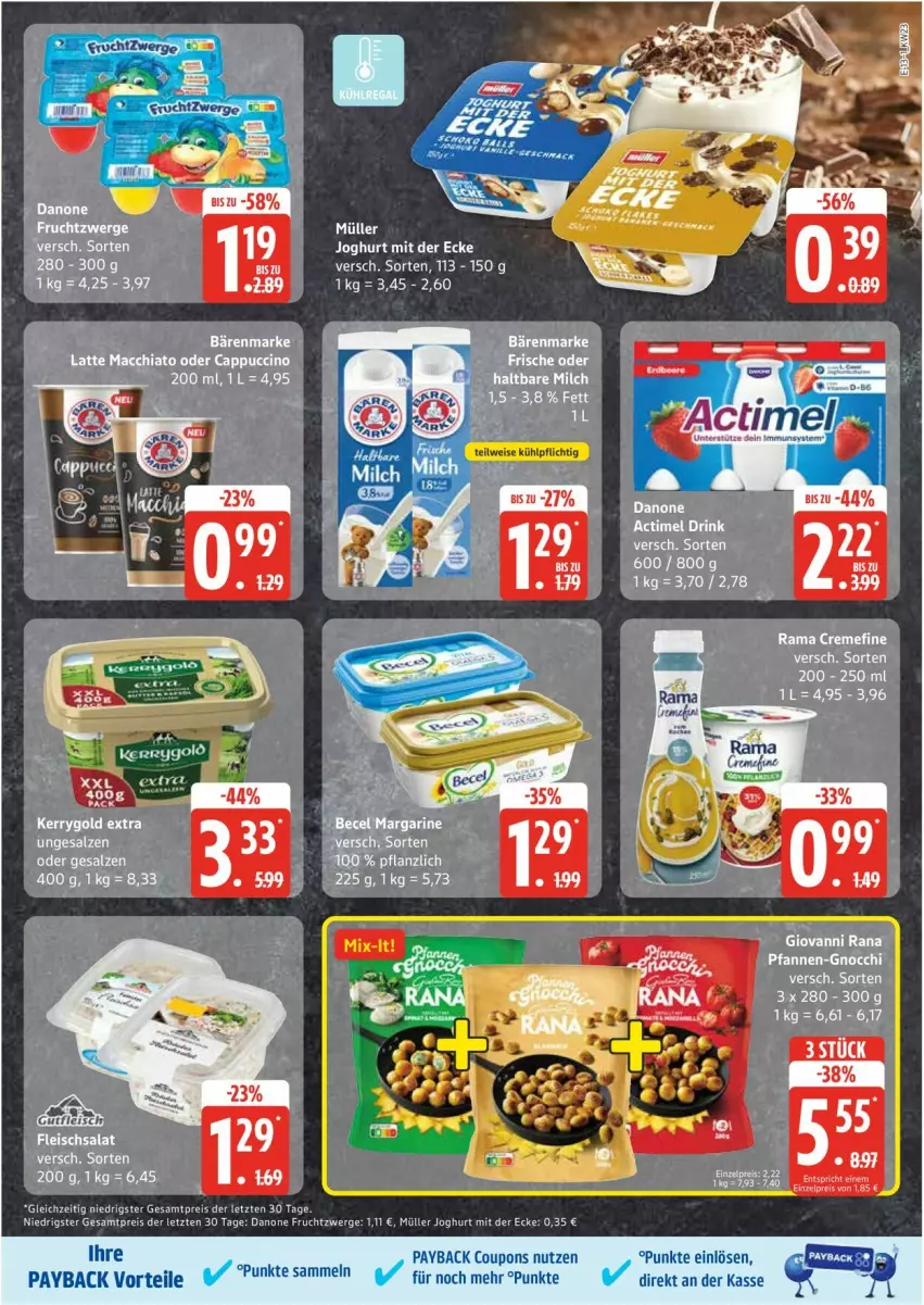 Aktueller Prospekt Edeka - Prospekte - von 02.06 bis 07.06.2025 - strona 13 - produkty: coupon, coupons, danone, danone fruchtzwerge, eis, frucht, fruchtzwerge, joghur, joghurt, joghurt mit der ecke, Müller, payback, reis, Ti, ZTE