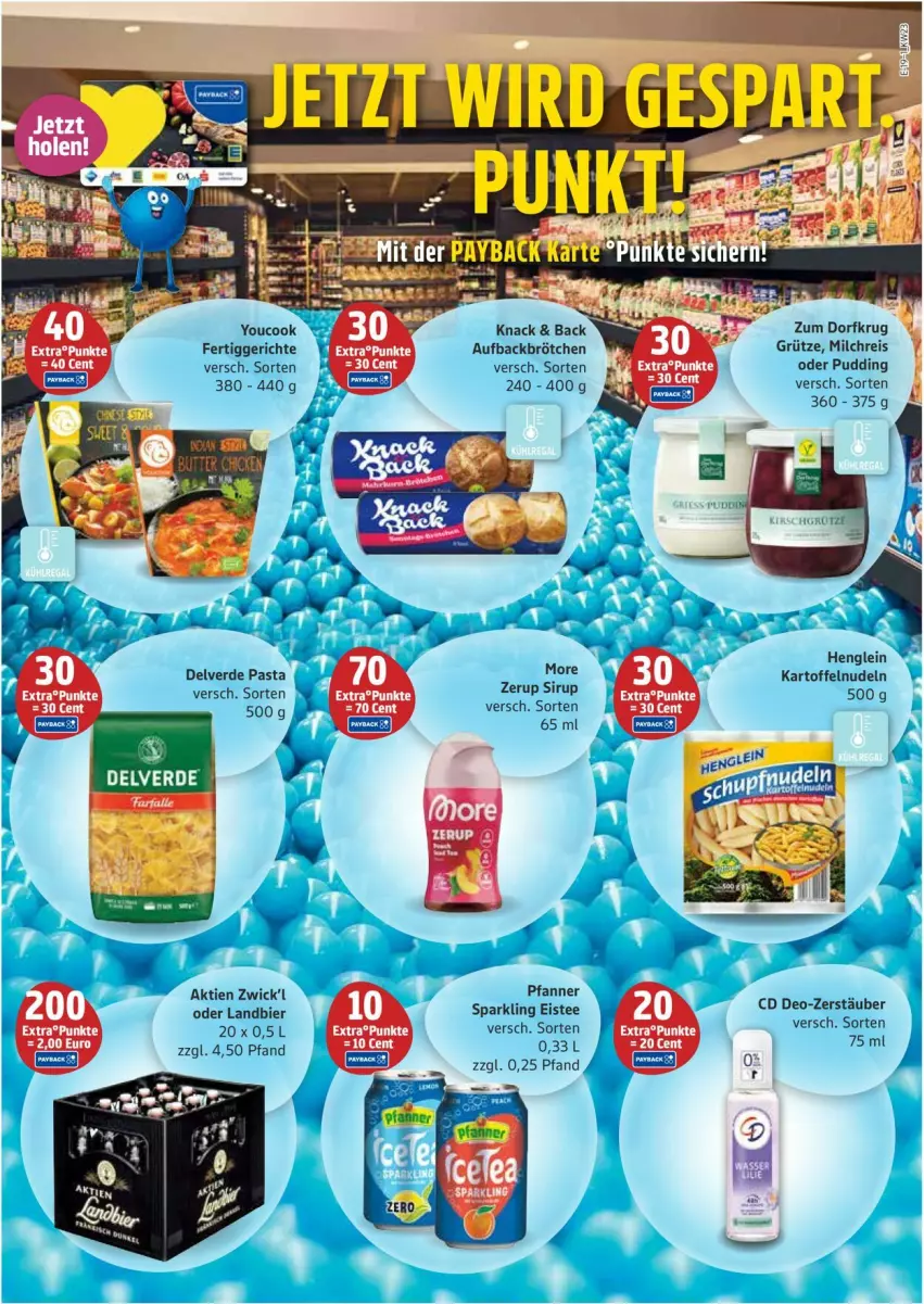 Aktueller Prospekt Edeka - Prospekte - von 02.06 bis 07.06.2025 - strona 19 - produkty: bier, brötchen, deo, eis, eistee, erde, farfalle, fertiggericht, fertiggerichte, grütze, henglein, kartoffel, kartoffeln, milch, milchreis, nudel, nudeln, pasta, pfanne, Pfanner, pudding, reis, sirup, tee, Ti, WICK, Yo, YouCook, Zum Dorfkrug