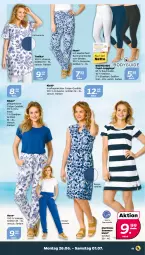 Gazetka promocyjna Netto - Woche 26 - Gazetka - ważna od 01.07 do 01.07.2023 - strona 11 - produkty: asti, Bau, baumwolle, binden, bluse, body, Cap, gin, hose, kleid, leggings, Ria, Sommerkleid, Ti, tisch, tunika, wolle