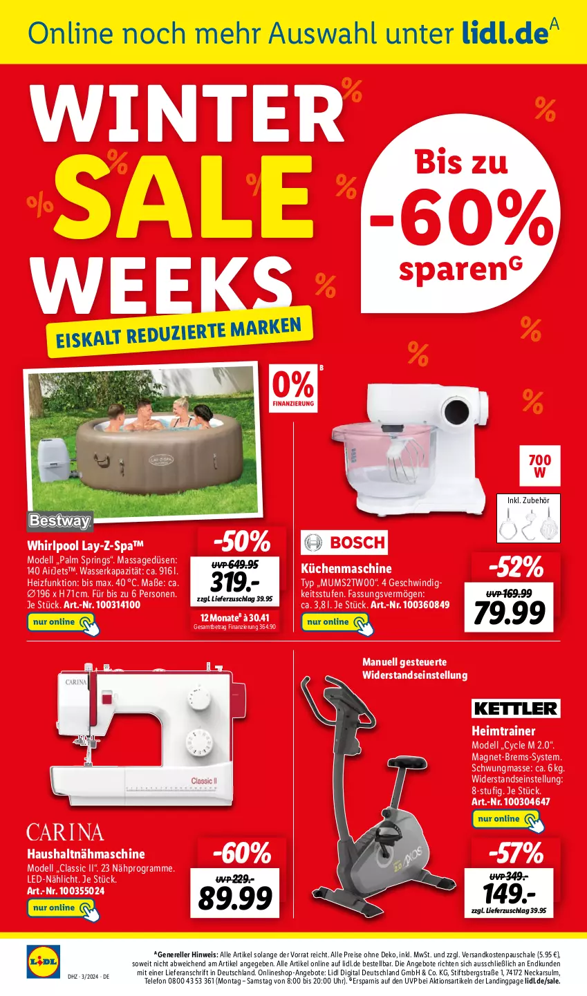 Aktueller Prospekt Lidl - Wochen-Highlights im Onlineshop - von 15.01 bis 21.01.2024 - strona 2 - produkty: angebot, angebote, dell, eis, elle, HP, küche, Küchen, küchenmaschine, Mode, Nähmaschine, ndk, pool, reis, rel, ring, Schal, Schale, telefon, Ti, uhr, wasser, Whirlpool