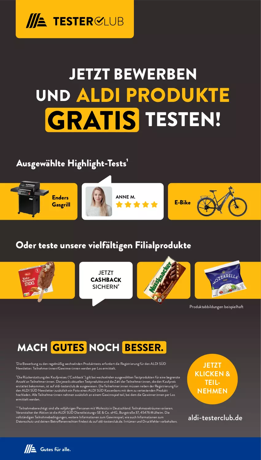 Aktueller Prospekt AldiSud - NÄCHSTE WOCHE - von 18.09 bis 23.09.2023 - strona 48 - produkty: aldi, alpro, beko, E-Bike, eis, elle, enders, erde, gasgrill, gewinnspiel, grill, mac, reis, Ti, ZTE