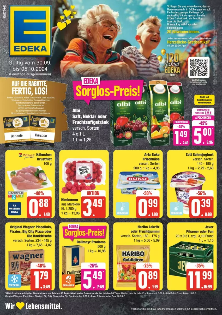 Aktueller Prospekt Edeka - Prospekte - von 28.09 bis 05.10.2024 - strona 1 - produkty: deka, eduscho, lebensmittel, Tchibo, tee, Ti, ZTE