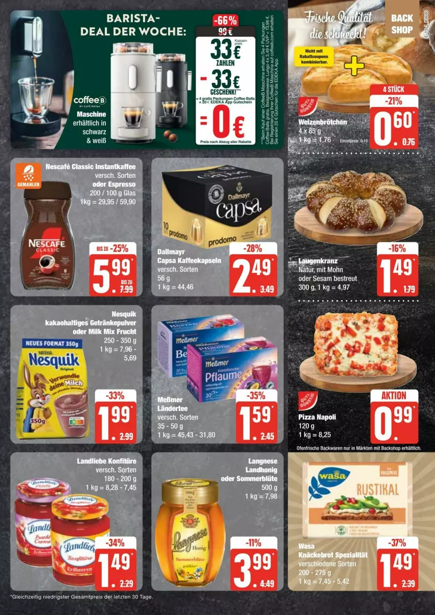 Aktueller Prospekt Edeka - Prospekte - von 28.09 bis 05.10.2024 - strona 15 - produkty: eis, reis, sesam, Ti