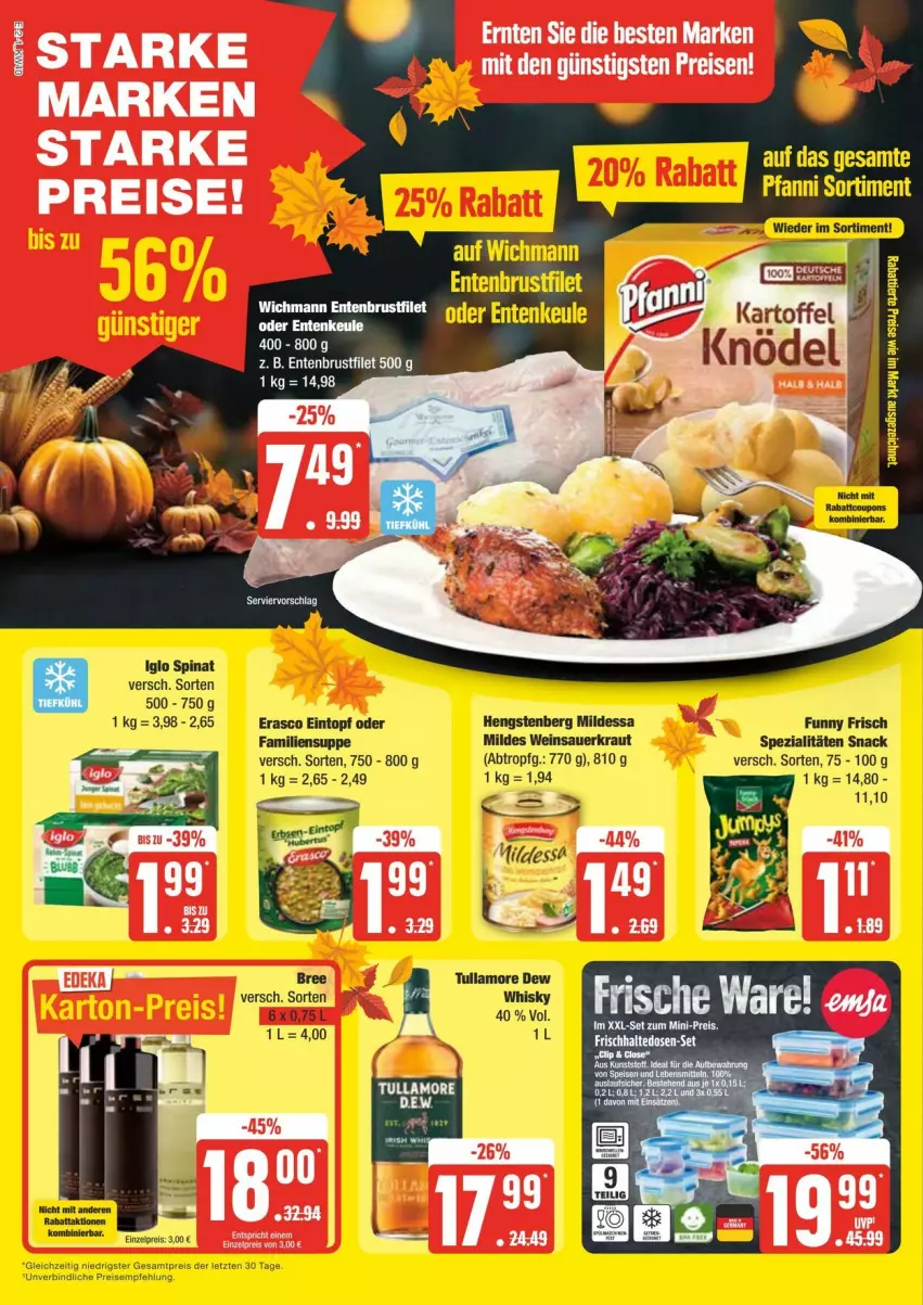 Aktueller Prospekt Edeka - Prospekte - von 28.09 bis 05.10.2024 - strona 2 - produkty: brustfilet, eis, ente, Entenbrust, filet, frischhaltedosen, reis