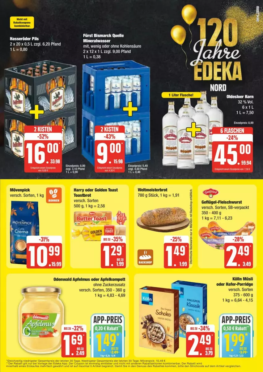 Aktueller Prospekt Edeka - Prospekte - von 28.09 bis 05.10.2024 - strona 3 - produkty: eis, reis