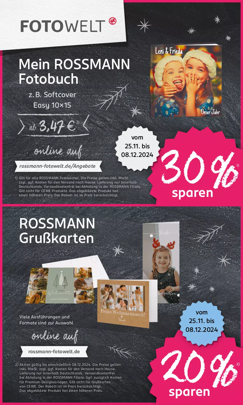 Aktueller Prospekt Rossmann - Prospekte - von 25.11 bis 29.11.2024 - strona 21 - produkty: angebot, angebote, buch, cewe, eis, Fotobuch, ndk, reis, Ti, versandkostenfrei