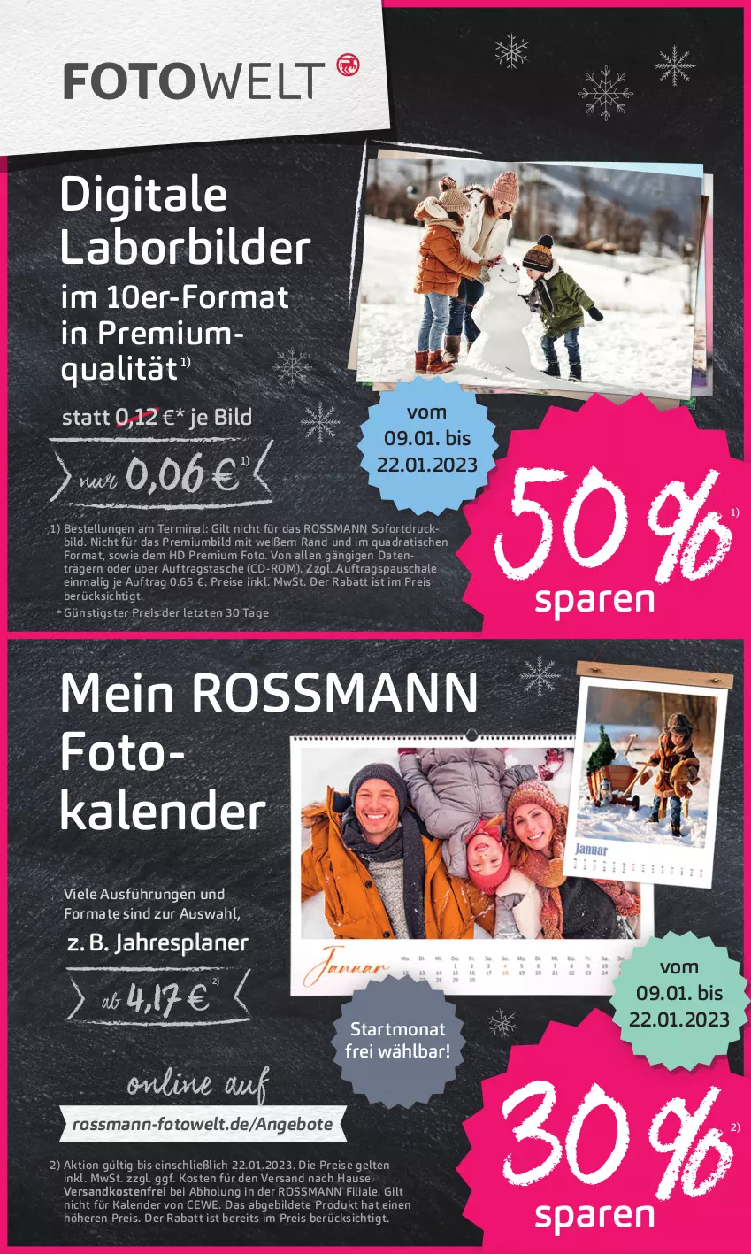 Aktueller Prospekt Rossmann - Prospekte - von 16.01 bis 20.01.2023 - strona 16 - produkty: angebot, angebote, cewe, eis, Fotokalender, ndk, quad, reis, Schal, Schale, Tasche, Ti, tisch, versandkostenfrei, ZTE