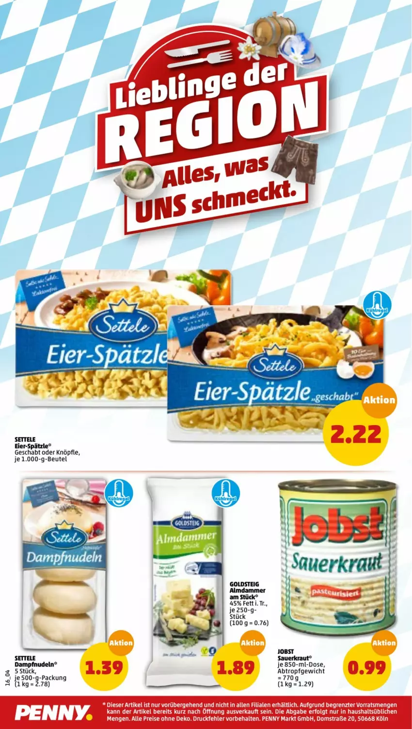 Aktueller Prospekt Penny - Prospekte - von 14.02 bis 19.02.2022 - strona 16 - produkty: auer, beutel, eier, eis, goldsteig, Kraut, LG, nudel, nudeln, reis, Sauerkraut, settele, Ti, ZTE