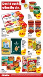 Gazetka promocyjna Penny - Prospekte - Gazetka - ważna od 19.02 do 19.02.2022 - strona 12 - produkty: beutel, chips, crunchips, develey, erde, erdnuss, filet, filets, fisch, gin, knorr, lorenz, maggi, maggi fix, natur, natura, nudel, nudeln, nuss, paprika, saupiquet, senf, Soße, spaghetti, thunfisch, Ti