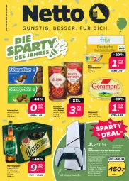 Gazetka promocyjna Netto - Woche 36 - Gazetka - ważna od 07.09 do 07.09.2024 - strona 1 - produkty: butter, dreistern, eintopf, eis, géramont, HDMI, lays, markenbutter, pils, PlayStation, PlayStation 5, reis, rel, Roller, Schere, schogetten, sony, Spiele, suppe, Ti, tisch, topf, usb