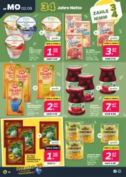 Gazetka promocyjna Netto - Woche 36 - Gazetka - ważna od 07.09 do 07.09.2024 - strona 14 - produkty: beere, beeren, creme, Dr. Oetker, frucht, fruchtjoghurt, gemüsemais, himbeer, himbeere, himbeeren, joghur, joghurt, joghurt mild, mac, mais, ndk, Paradies Creme, sahne, Ti