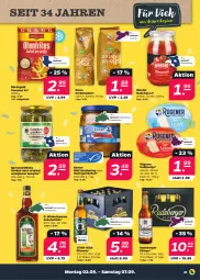 Gazetka promocyjna Netto - Woche 36 - Gazetka - ważna od 07.09 do 07.09.2024 - strona 21 - produkty: Bad, Berger, bier, erde, gin, gurke, gurken, hering, Herings, kräuter, kräuterlikör, LG, likör, nudel, nudeln, pils, pilsener, pilsner, pommes, radeberger, radeberger pilsner, rezept, riesa, ring, Rügener, rügener badejunge, sac, sauce, Stier, Ti, winkelhausen