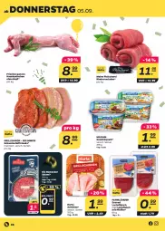 Gazetka promocyjna Netto - Woche 36 - Gazetka - ważna od 07.09 do 07.09.2024 - strona 38 - produkty: eis, fleisch, Fleischerei, gewürz, gewürzquark, Graved Lachs, grill, herta, hüftsteak, hüftsteaks, lachs, milram, pfeffer, quark, reis, rind, rinder, Rinderroulade, rinderrouladen, Rostocker, rouladen, salami, Schere, schinken, schwein, schweine, steak, steaks, wein, weine