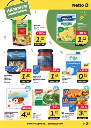 Gazetka promocyjna Netto - Woche 36 - Gazetka - ważna od 07.09 do 07.09.2024 - strona 39 - produkty: cheddar, eis, fisch, fischstäbchen, gin, iglo, Käse, käsescheiben, kerrygold, kondensmilch, lachs, milch, milram, schnitzel, Spezi, spinat, Sprotten, Ti