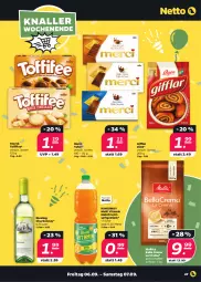 Gazetka promocyjna Netto - Woche 36 - Gazetka - ważna od 07.09 do 07.09.2024 - strona 47 - produkty: bella crema, bohne, bohnen, chardonnay, frucht, fruchtsaft, fruchtsaftgetränk, getränk, gsw, kaffee, kaffeebohnen, melitta, merci, riesling, saft, storck, Ti, toffifee, vita