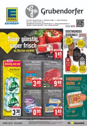 Gazetka promocyjna E Center - Angebote der Woche - Gazetka - ważna od 07.10 do 07.10.2023 - strona 1 - produkty: angebot, auer, bett, bier, Biere, bio, bockwurst, braten, butter, decke, deka, eier, eis, ente, erde, exquisa, exquisa frischkäse, fleisch, frischkäse, gin, gulasch, joghur, joghurt, jungbullen, Käse, meggle, Mett, metten, miree, paprika, reis, rouladen, schnitten, Sushi, tee, telefon, Ti, uhr, wurst