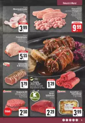 Gazetka promocyjna E Center - Angebote der Woche - Gazetka - ważna od 07.10 do 07.10.2023 - strona 9 - produkty: aktionspreis, burger, eis, fleisch, Frische Hähnchen, gewürz, gulasch, gyros, hamburger, jungbullen, leine, nuss, pute, reis, rind, rouladen, Schal, Schale, schnitten, Ti, wurst