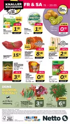 Gazetka promocyjna Netto - Woche 20 - Gazetka - ważna od 20.05 do 20.05.2023 - strona 24 - produkty: alle artikel ohne dekoration, angebot, Becher, Begonia, Begonie, blume, blumen, bratwurst, bresso, butter, dekoration, eis, elle, forelle, frischkäse, grill, hüftsteak, irische butter, jacobs, Jacobs Meisterröstung, Käse, kiwi, knorr, knorr fix, mac, maggi, Meister, meisterröstung, paprika, reis, rel, rostbratwurst, Rückensteak, rückensteaks, schwein, schweine, schweinerücken, snack, steak, steaks, Streichzart, terrine, Ti, topf, wein, weine, wurst