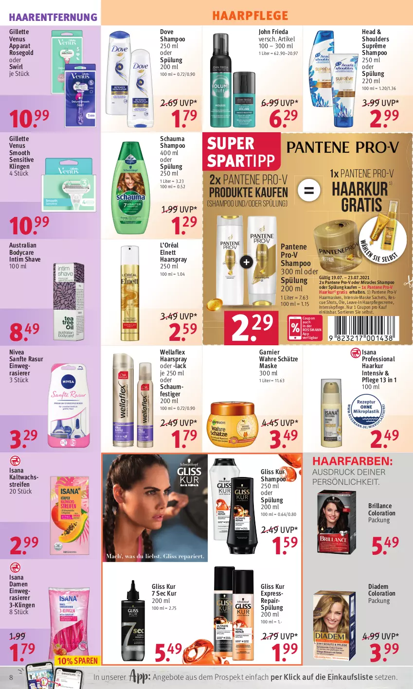 Aktueller Prospekt Rossmann - Prospekte - von 19.07 bis 23.07.2021 - strona 8