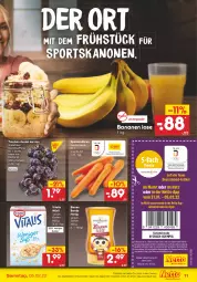 Gazetka promocyjna Netto Marken-Discount - Filial-Angebote - Gazetka - ważna od 05.02 do 05.02.2022 - strona 11 - produkty: angebot, asti, banane, bananen, beutel, coupon, deutschlandcard, discount, eis, erde, gutschein, honig, marken-discount, möhren, müsli, Rauch, Schal, Schale, speisemöhren, Sport, Ti, trauben, vita, vitalis, vitalis müsli, ZTE, zucker