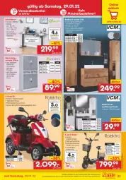 Gazetka promocyjna Netto Marken-Discount - Filial-Angebote - Gazetka - ważna od 05.02 do 05.02.2022 - strona 33 - produkty: akku, Aktenschrank, angebot, Bad, Brei, E-Roller, eis, Elektro, hochschrank, LG, Mode, ndk, office, quad, reis, Roller, Schrank, schreibtisch, spiegel, spiegelschrank, Ti, tisch, unterschrank, versandkostenfrei, waschbecken, ZTE