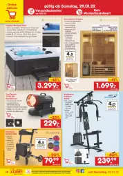 Gazetka promocyjna Netto Marken-Discount - Filial-Angebote - Gazetka - ważna od 05.02 do 05.02.2022 - strona 34 - produkty: Bank, beleuchtung, Diesel, eimer, eis, elle, Holz, kopfstütze, kraft, led-licht, Liege, ndk, Ofen, pool, reis, thermometer, Ti, uhr, versandkostenfrei, vita, Whirlpool