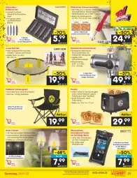 Gazetka promocyjna Netto Marken-Discount - Filial-Angebote - Gazetka - ważna od 26.11 do 26.11.2022 - strona 21 - produkty: angebot, auto, ball, brot, campingstuhl, edelstahl, Fanartikel, Fußball, Garten, Kraut, küche, lamm, Schal, schrauben, Schriftzug, smartphone, smartphones, stuhl, Tasche, Ti, tisch, toast, Toastbrot, toaster, unkrautvernichter, wasser, ZTE