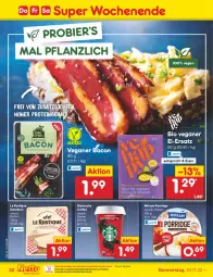 Gazetka promocyjna Netto Marken-Discount - Filial-Angebote - Gazetka - ważna od 26.11 do 26.11.2022 - strona 32 - produkty: bacon, bestpreis, bier, bio, eier, eis, Le Rustique, milram, ndk, porridge, reis, starbucks, Ti, usb