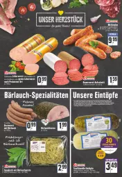 Gazetka promocyjna Edeka - Angebote der Woche - Gazetka - ważna od 30.04 do 30.04.2022 - strona 8 - produkty: asti, auer, aufschnitt, braten, deutschlandcard, eier, eintöpfe, eis, elle, erde, fleisch, HP, Kalbfleisch, leberwurst, LG, Mett, metten, Mettenden, mit kalbfleisch, obst, pesto, reis, schlauch, spaghetti, Ti, tisch, wurst