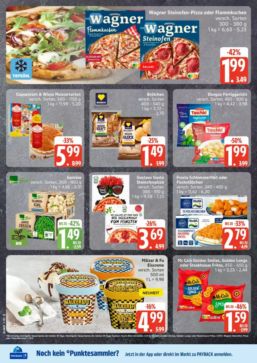 Aktueller Prospekt Edeka - Prospekte - von 27.04 bis 02.05.2026 - strona 14 - produkty: creme, eis, eiscreme, mac, payback, tesa