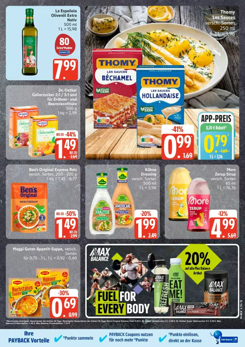 Aktueller Prospekt Edeka - Prospekte - von 27.04 bis 02.05.2026 - strona 15 - produkty: coupon, coupons, eier, gin, hollandaise, olive, oliven, olivenöl, olivenöl extra, payback, sauce, Ti