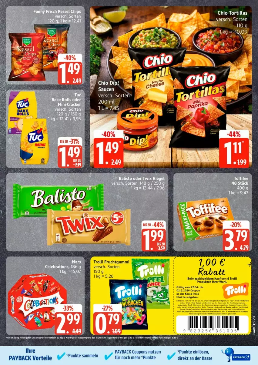 Aktueller Prospekt Edeka - Prospekte - von 27.04 bis 02.05.2026 - strona 17 - produkty: Ti, tortilla, tortillas