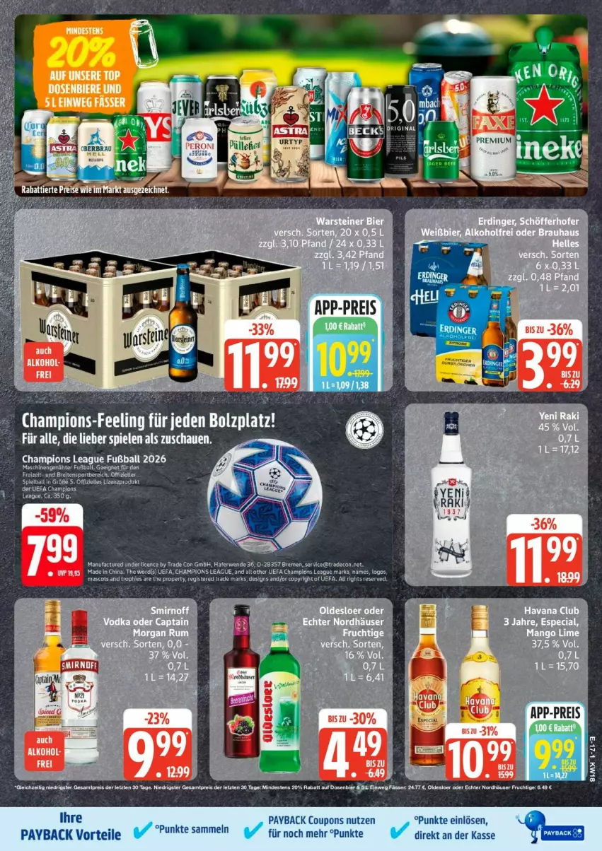 Aktueller Prospekt Edeka - Prospekte - von 27.04 bis 02.05.2026 - strona 20 - produkty: ball, champion, coupon, coupons, elle, Fußball, payback, Spiele, tee