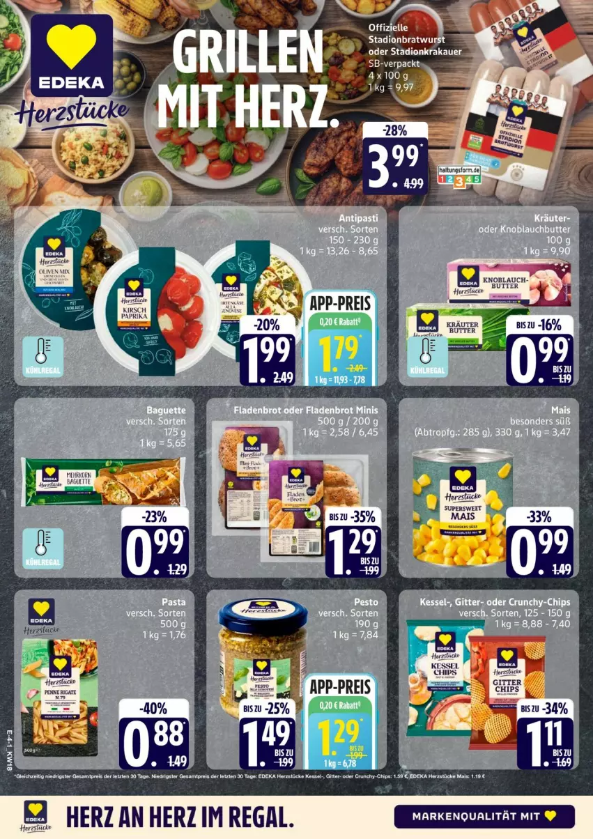Aktueller Prospekt Edeka - Prospekte - von 27.04 bis 02.05.2026 - strona 4 - produkty: chips, deka, eis, regal, reis