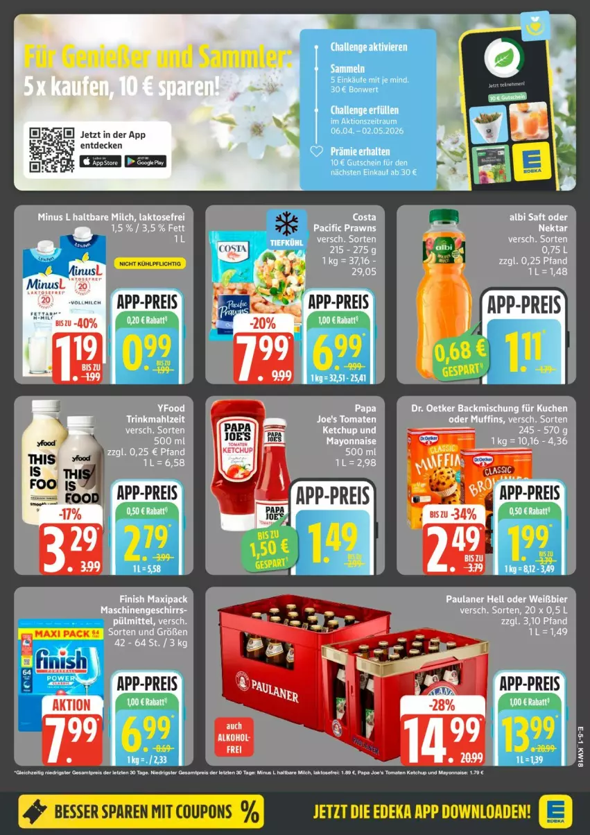 Aktueller Prospekt Edeka - Prospekte - von 27.04 bis 02.05.2026 - strona 5 - produkty: decke, eis, Finish, reis