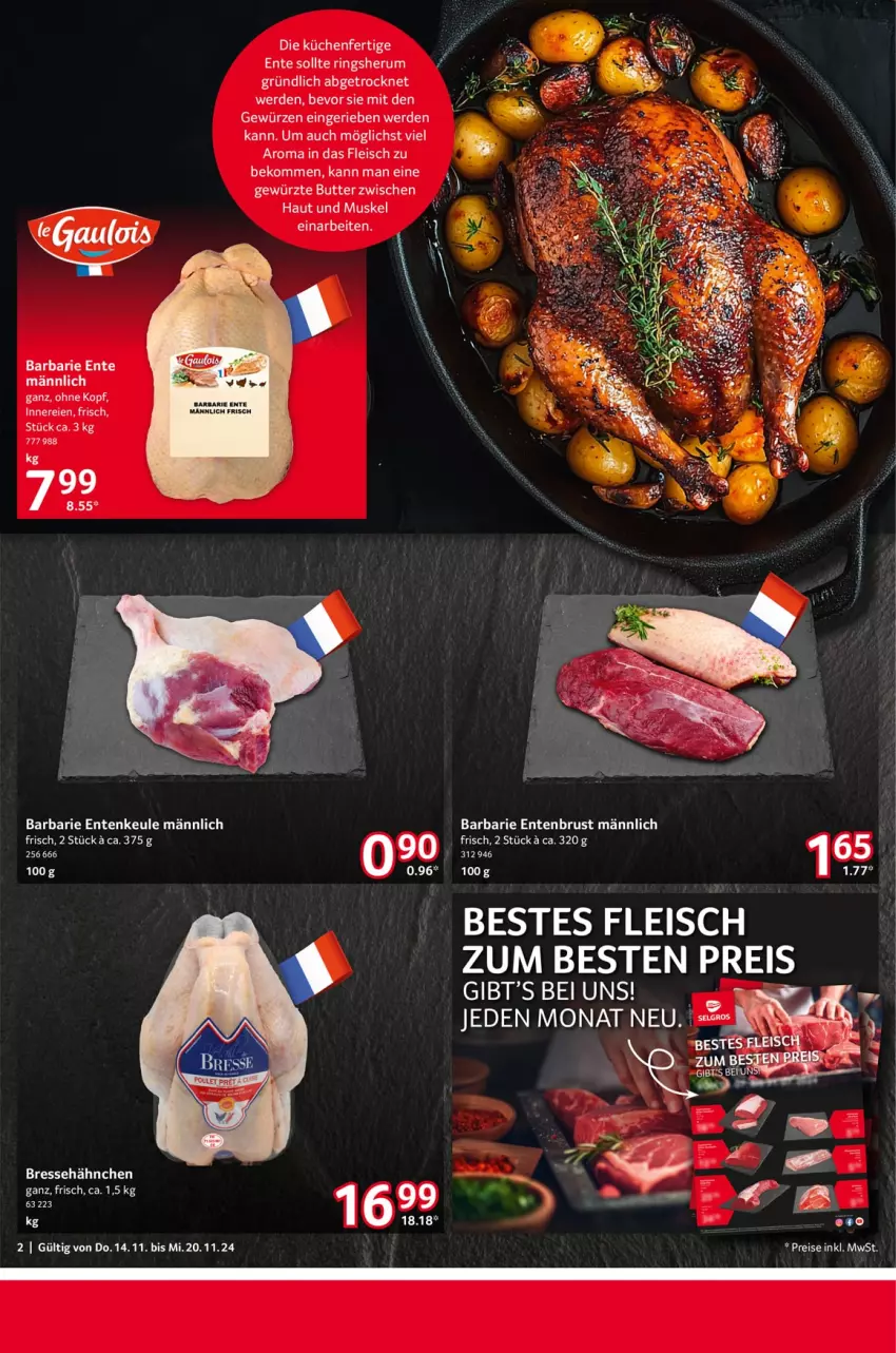 Aktueller Prospekt Selgros - Food - von 14.11 bis 20.11.2024 - strona 2 - produkty: butter, eis, ente, Entenbrust, Entenkeule, erde, fleisch, gewürz, küche, Küchen, reis, ring, rum, Ti, ZTE