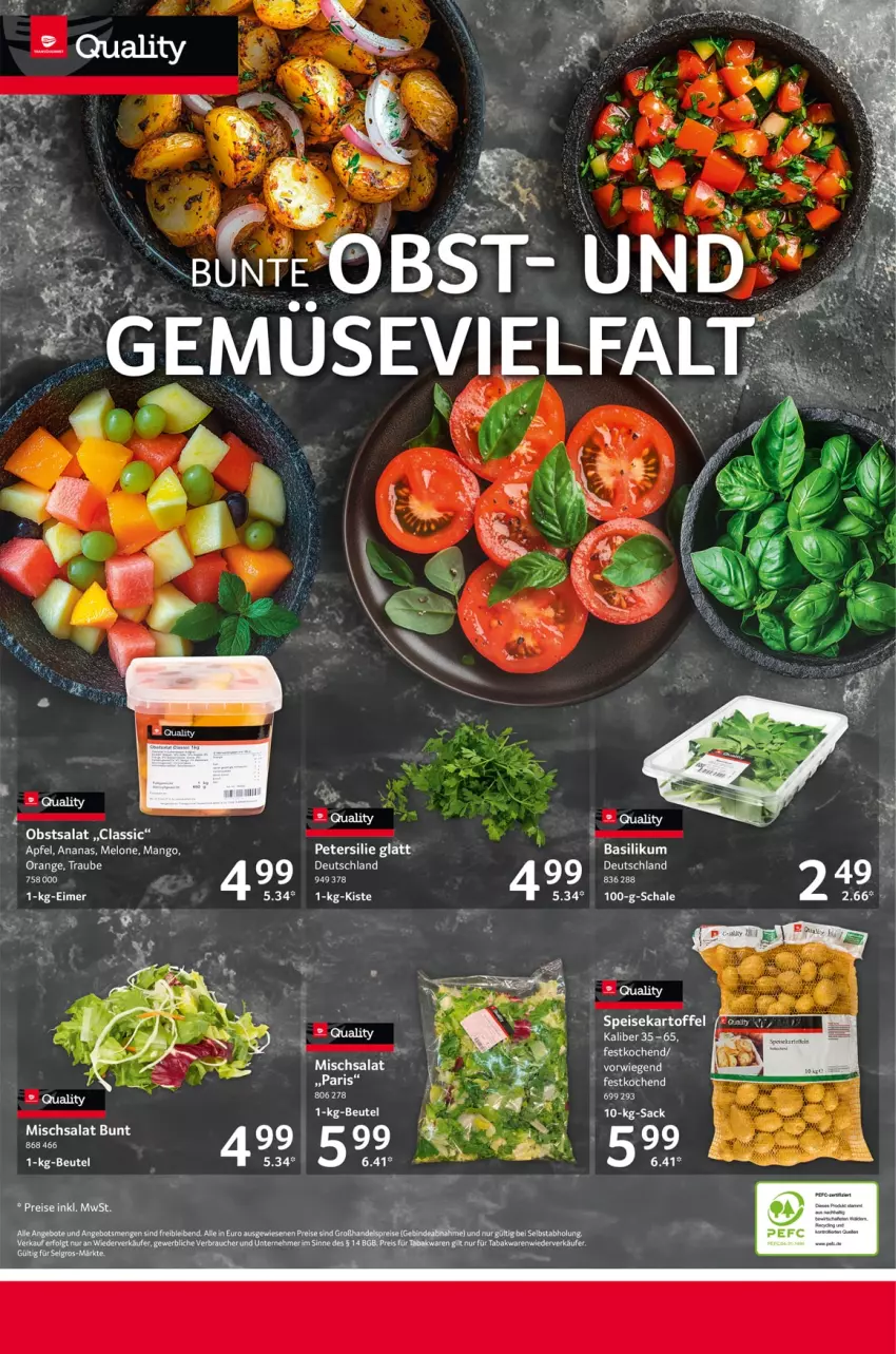 Aktueller Prospekt Selgros - Food - von 14.11 bis 20.11.2024 - strona 24 - produkty: ananas, angebot, angebote, apfel, eis, elle, kartoffel, LG, mango, melone, orange, petersilie, Rauch, reis, salat, Schal, Schale, Ti