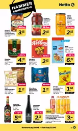 Gazetka promocyjna Netto - Woche 16 - Gazetka - ważna od 22.04 do 22.04.2023 - strona 27 - produkty: aqua, beere, beeren, bihophar, bockwurst, burger, cerealien, chips, dornfelder, elle, erdbeere, erdbeeren, erde, flasche, früchte, gin, hafer, honig, Knusperflocken, kölln, kräuter, kräuterlikör, likör, mais, mandarine, müsli, ndk, orange, ritter, ritter sport, rum, rwe, schoko, Sport, Ti, wurst