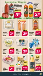 Gazetka promocyjna Netto - Woche 16 - Gazetka - ważna od 22.04 do 22.04.2023 - strona 3 - produkty: apfel, apfelsaft, beef, Berger, bier, bierschinken, bratwurst, burger, chili, fertiggericht, fertiggerichte, filet, filets, gurke, hering, Herings, heringsfilets, jagdwurst, Käse, Mett, mettwurst, nadler, natur, radeberger, Rauch, ring, rostbratwurst, Rostocker, rügenwalder, saft, sahne, salami, salat, schinken, Spezi, tee, teewurst, Ti, wiener, wurst, zwiebel, zwiebeln