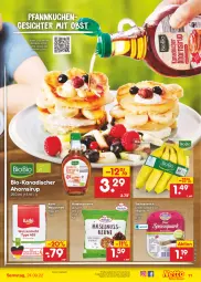 Gazetka promocyjna Netto Marken-Discount - Filial-Angebote - Gazetka - ważna od 24.09 do 24.09.2022 - strona 11 - produkty: angebot, banane, bananen, bestpreis, bio, bio-bananen, eis, haselnuss, kuchen, mehl, milch, nuss, obst, Pfannkuchen, quark, reis, rezept, rezepte, sac, sirup, speisequark, Ti, type 405, weizenmehl, ZTE