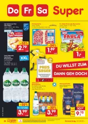 Gazetka promocyjna Netto Marken-Discount - Filial-Angebote - Gazetka - ważna od 24.09 do 24.09.2022 - strona 28 - produkty: Alwa, auer, bestpreis, bohne, bohnen, Dr. Oetker, eis, elle, filegro, filet, flasche, glasflasche, iglo, kaffee, kaffeebohnen, lichtenauer, marmorette, mineralwasser, mövenpick, mövenpick kaffee, natur, natürliches mineralwasser, ndk, Paula, reis, rel, schinken, schlemmer-filet, Ti, versandkostenfrei, volvic, wasser, würfel