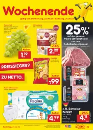 Gazetka promocyjna Netto Marken-Discount - Filial-Angebote - Gazetka - ważna od 24.09 do 24.09.2022 - strona 29 - produkty: angebot, eis, fleisch, gin, kotelett, nuss, papier, pom-bär, regal, reis, reiss, saft, Schal, Schale, schwein, schweine, schweinefleisch, schweinekotelett, Ti, toilettenpapier, trauben, walnuss, walnusskerne, wein, weine, ZTE